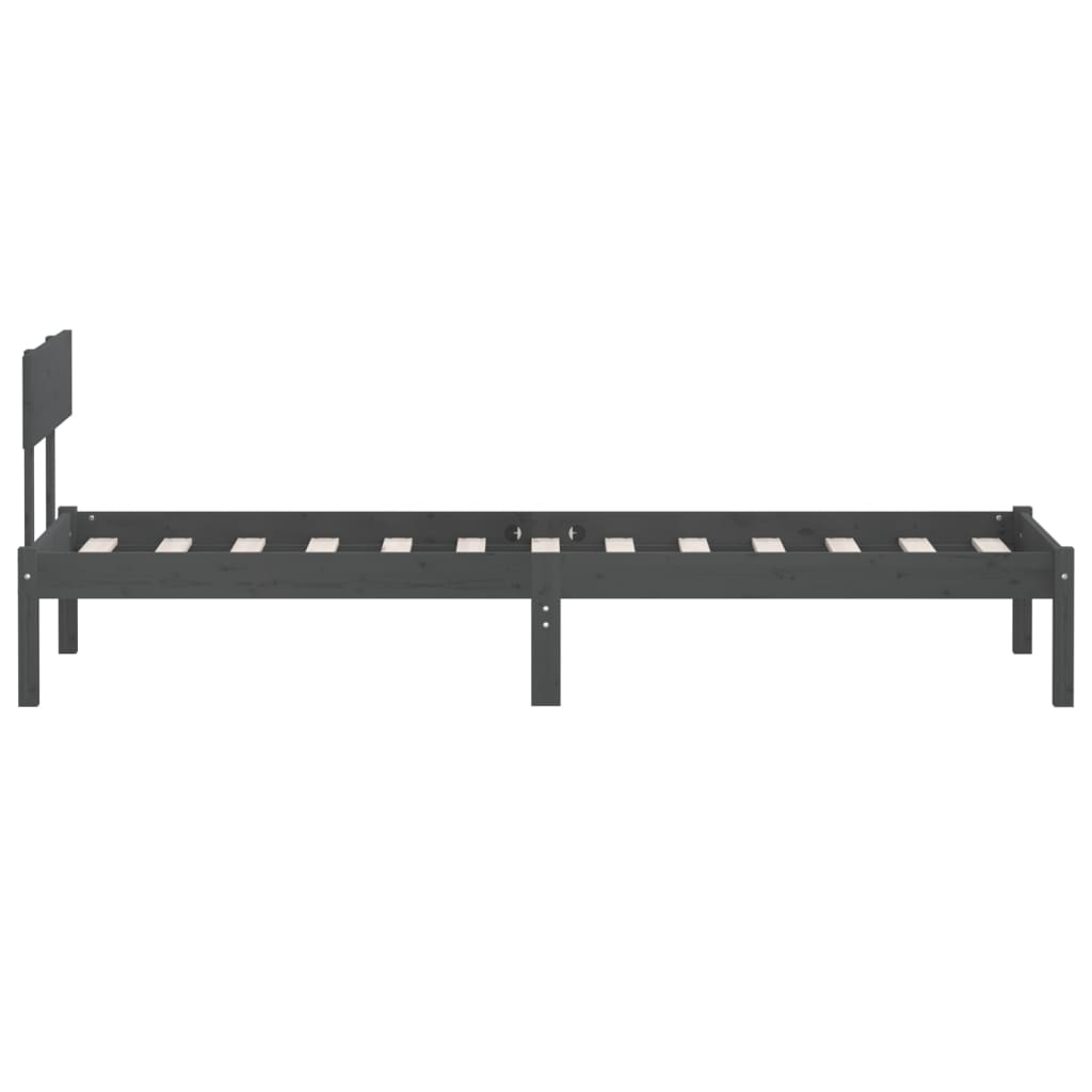 Giroletto Grigio in Legno Massello di Pino 100x200 cm | homemem39