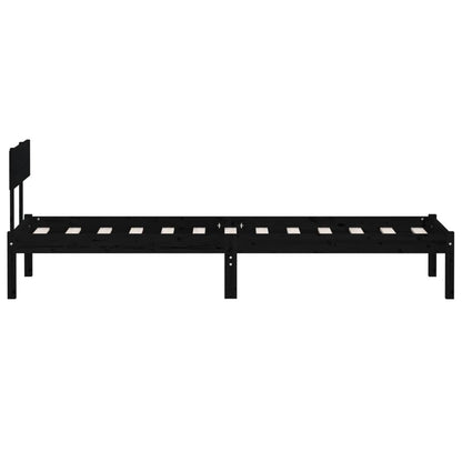 Giroletto Nero in Legno Massello di Pino 100x200 cm | homemem39