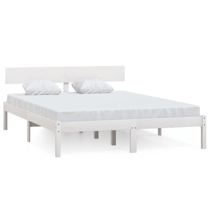 Giroletto Bianco in Legno Massello di Pino 140x200 cm | homemem39