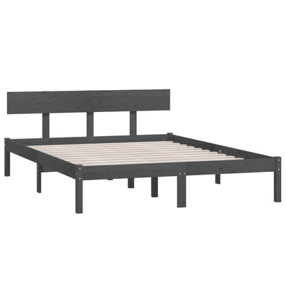 Giroletto Grigio in Massello di Pino 150x200 cm King Size | homemem39