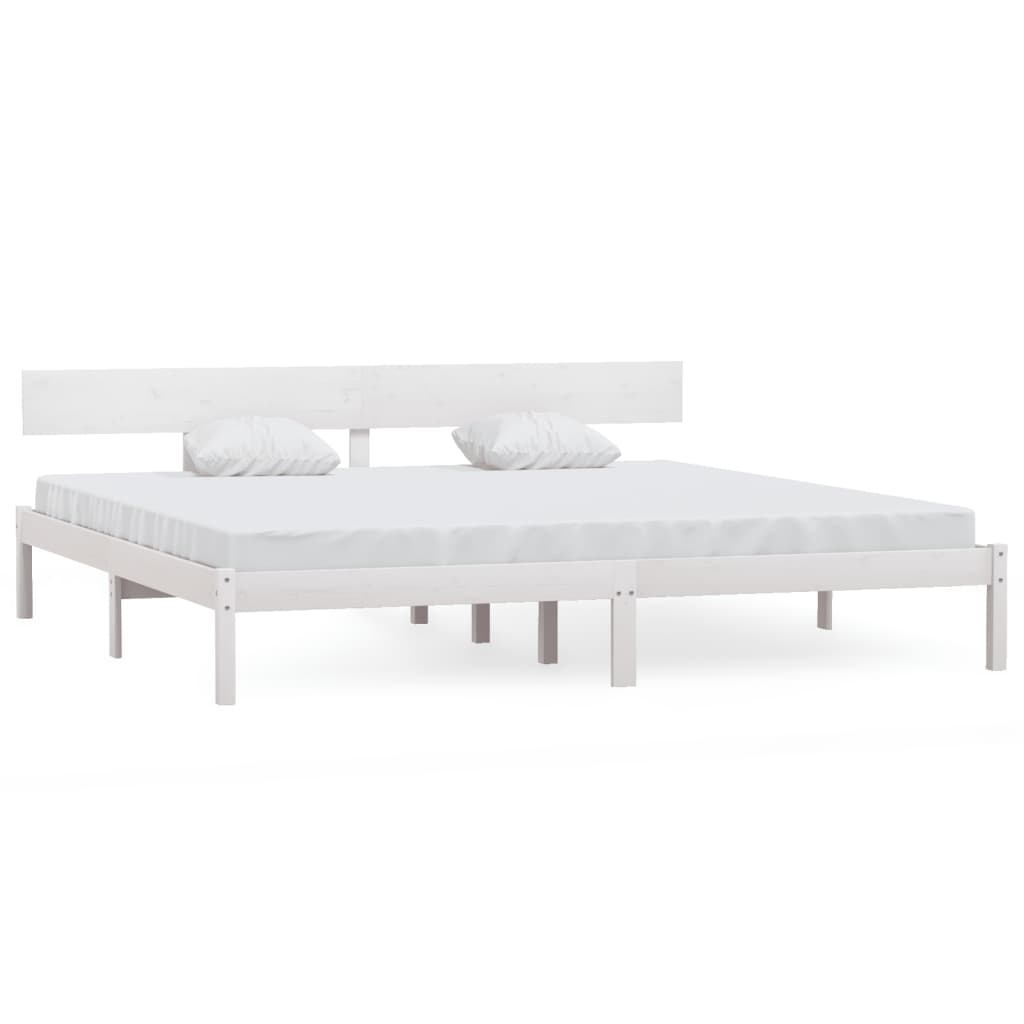 Giroletto Bianco in Legno Massello 180x200 cm Super King | homemem39