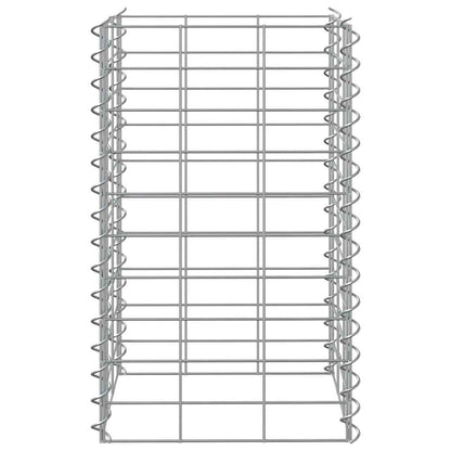 Fioriere Rialzate a Gabbione 3 pz 30x30x50 cm in Ferro