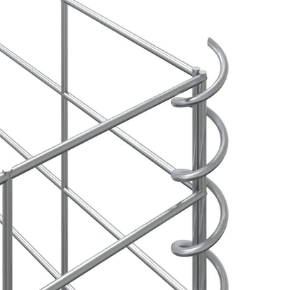 Fioriere Rialzate a Gabbione 3 pz 30x30x50 cm in Ferro