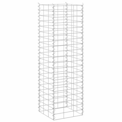 Fioriere Rialzate a Gabbione 3 pz 30x30x100 cm in Ferro | homemem39