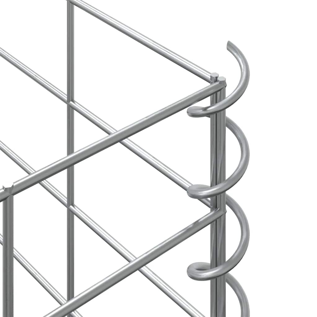 Fioriere Rialzate a Gabbione 3 pz 30x30x100 cm in Ferro | homemem39