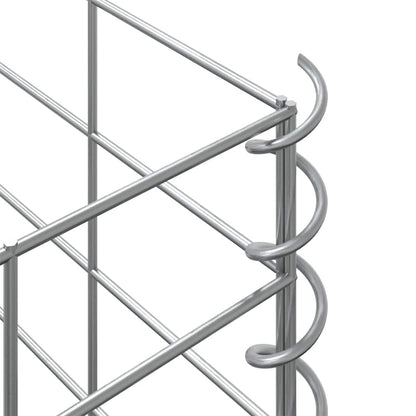 Fioriere Rialzate a Gabbione 3 pz 30x30x100 cm in Ferro | homemem39