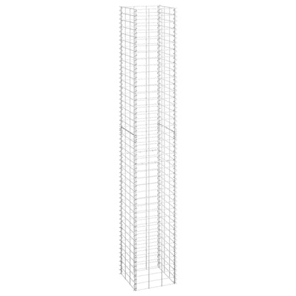 Fioriere Rialzate a Gabbione 3 pz 30x30x200 cm in Ferro