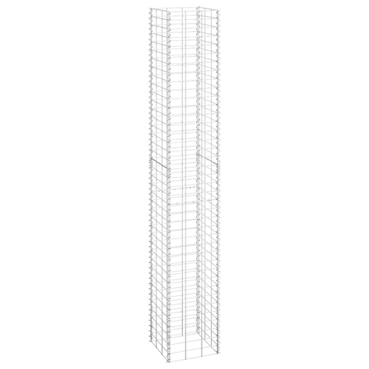 Fioriere Rialzate a Gabbione 3 pz 30x30x200 cm in Ferro