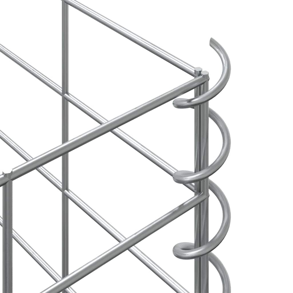 Fioriere Rialzate a Gabbione 3 pz 30x30x200 cm in Ferro