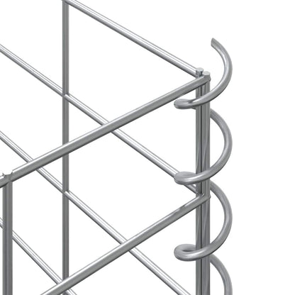 Fioriere Rialzate a Gabbione 3 pz 30x30x200 cm in Ferro