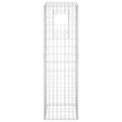 Cesto a Gabbione a Torre 40x40x140 cm in Ferro | homemem39