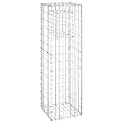 Cesti a Gabbione a Torre 2 pz 40x40x140 cm in Ferro | homemem39