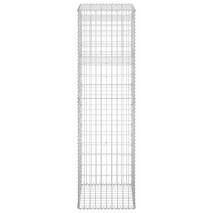 Cesti a Gabbione a Torre 2 pz 50x50x180 cm in Ferro - homemem39
