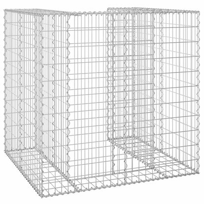 Gabbione per Bidoni in Acciaio Zincato 110x100x110 cm - homemem39