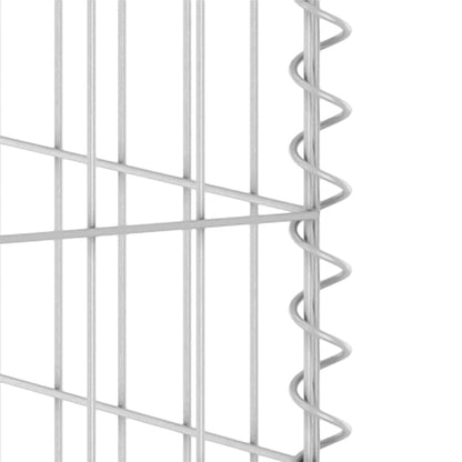 Gabbione per Bidoni in Acciaio Zincato 180x100x110 cm - homemem39