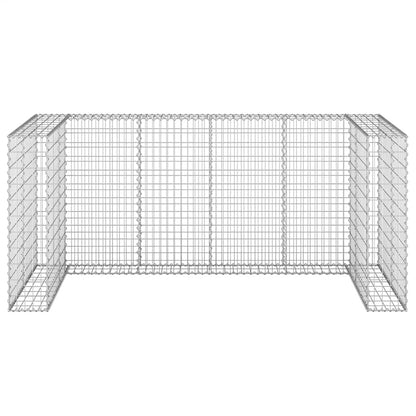 Gabbione per Bidoni in Acciaio Zincato 254x100x110 cm - homemem39
