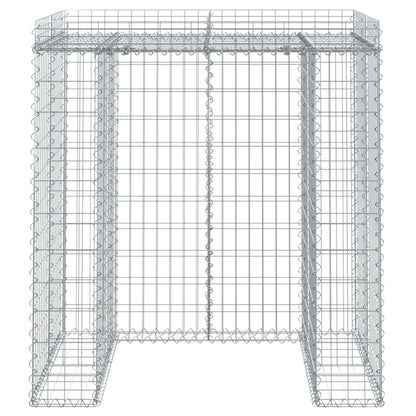 Parete Gabbioni Bidone Spazzatura 110x91x120 cm Ferro Zincato | homemem39