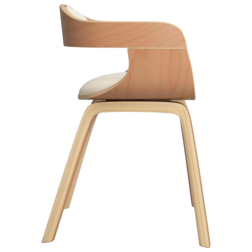Sedie da Pranzo 2 pz in Legno Curvato e Similpelle | homemem39