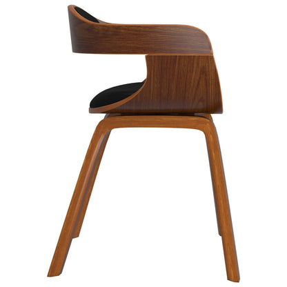 Sedie da Pranzo 6 pz Nere in Legno Curvato e Similpelle | homemem39