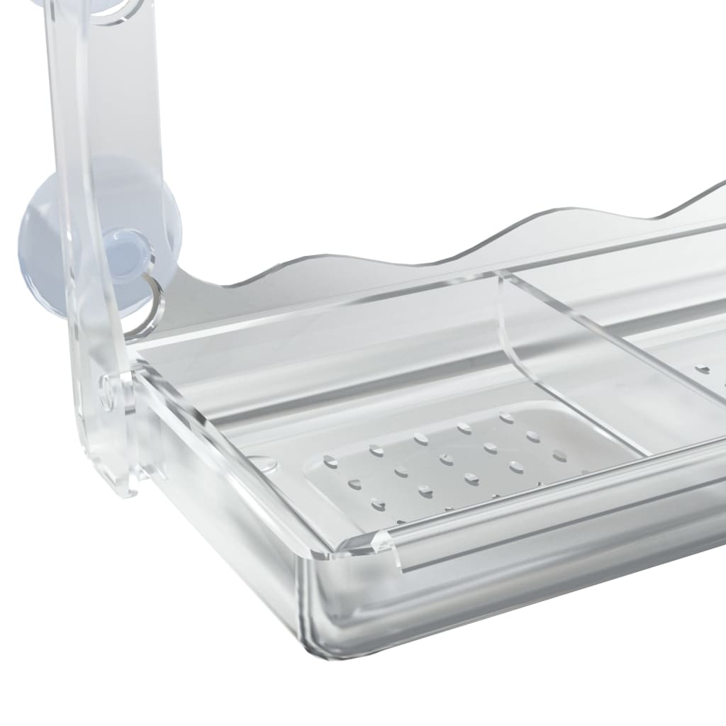 Mangiatoie per Uccelli da Finestra 2 pz in Acrilico 30x12x15 cm | homemem39