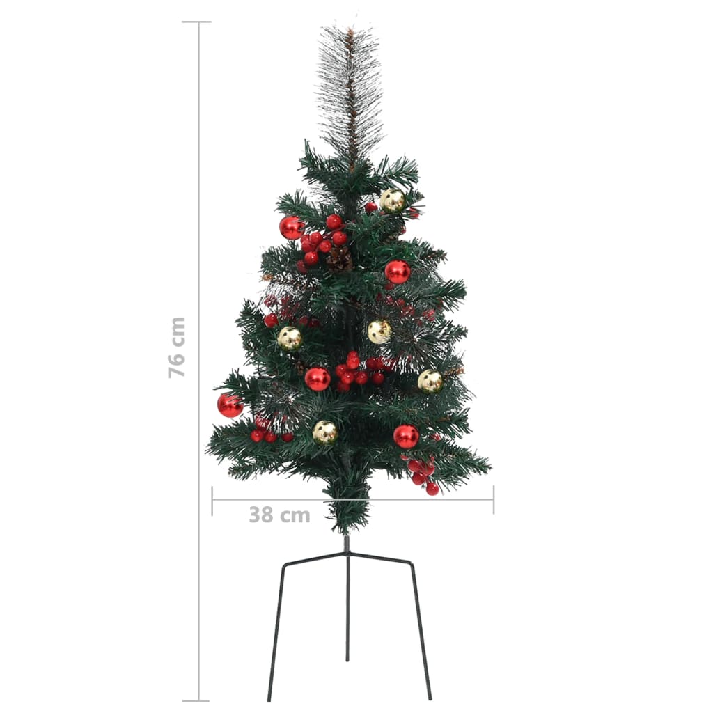 Alberi di Natale Artificiali per Viali 2 pz 76 cm in PVC - homemem39