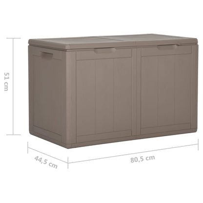 Baule da Giardino 180 L Marrone Aspetto legno in PP