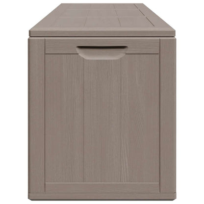 Baule da Giardino 270 L Marrone Aspetto legno in PP