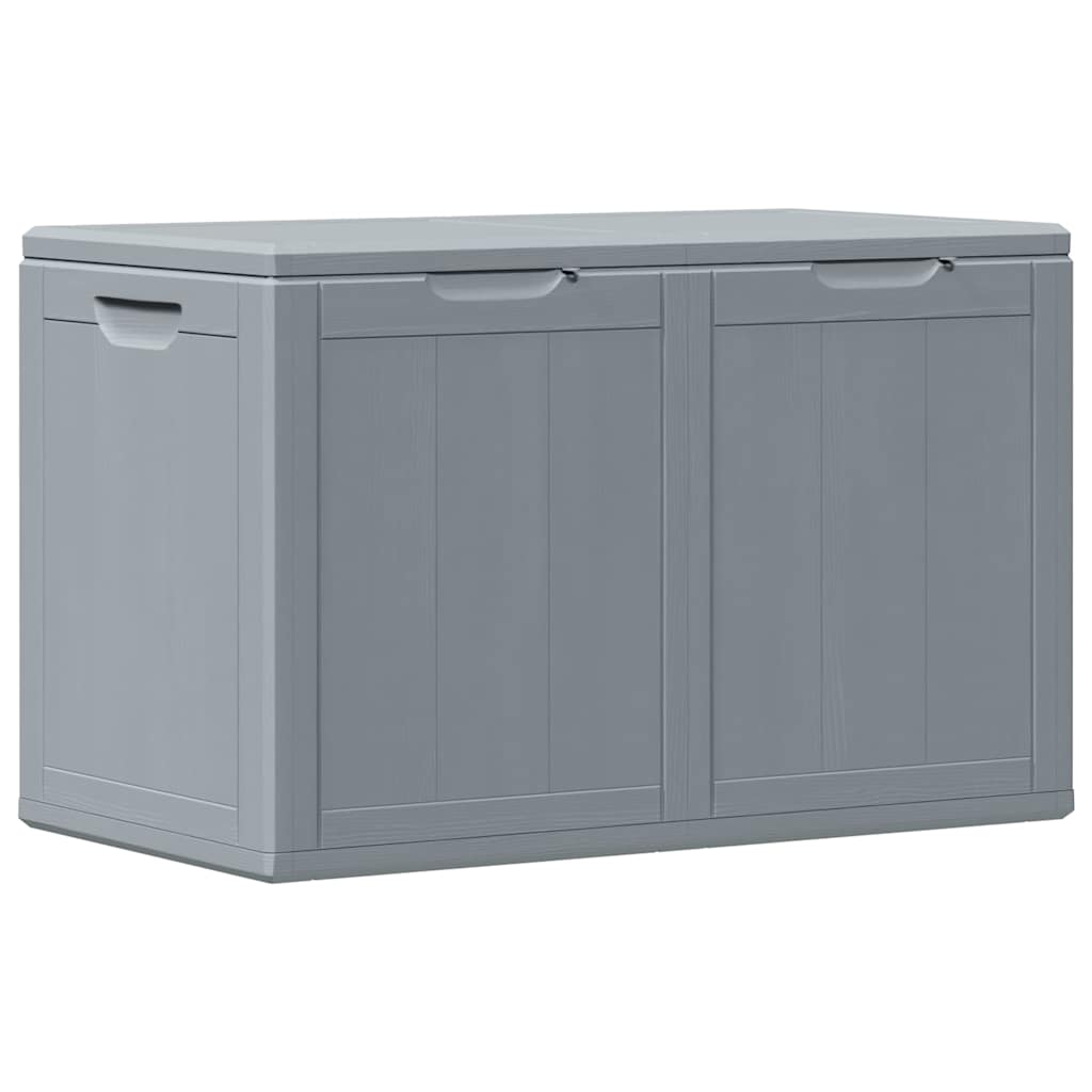 Baule da Giardino 180 L Grigio Aspetto legno in PP