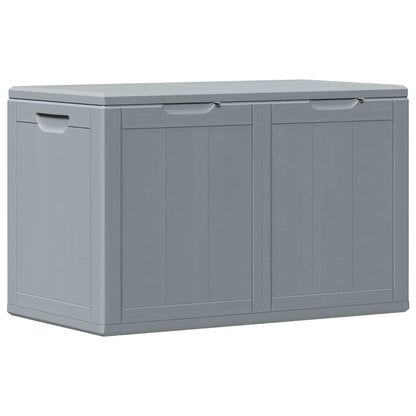 Baule da Giardino 180 L Grigio Aspetto legno in PP