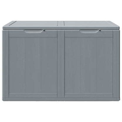 Baule da Giardino 180 L Grigio Aspetto legno in PP