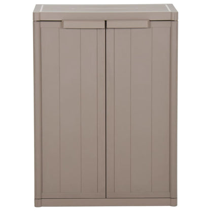 Armadio da Giardino Marrone 65x45x88 cm in PP Aspetto Legno | homemem39