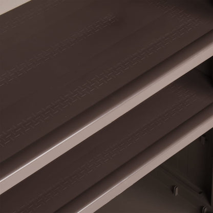 Armadio da Giardino Marrone 65x45x88 cm in PP Aspetto Legno | homemem39