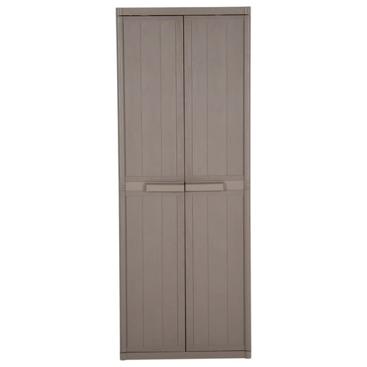 Armadio da Giardino Marrone 65x45x172 cm in PP Aspetto Legno | homemem39