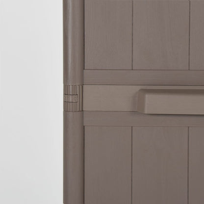 Armadio da Giardino Marrone 65x45x172 cm in PP Aspetto Legno | homemem39