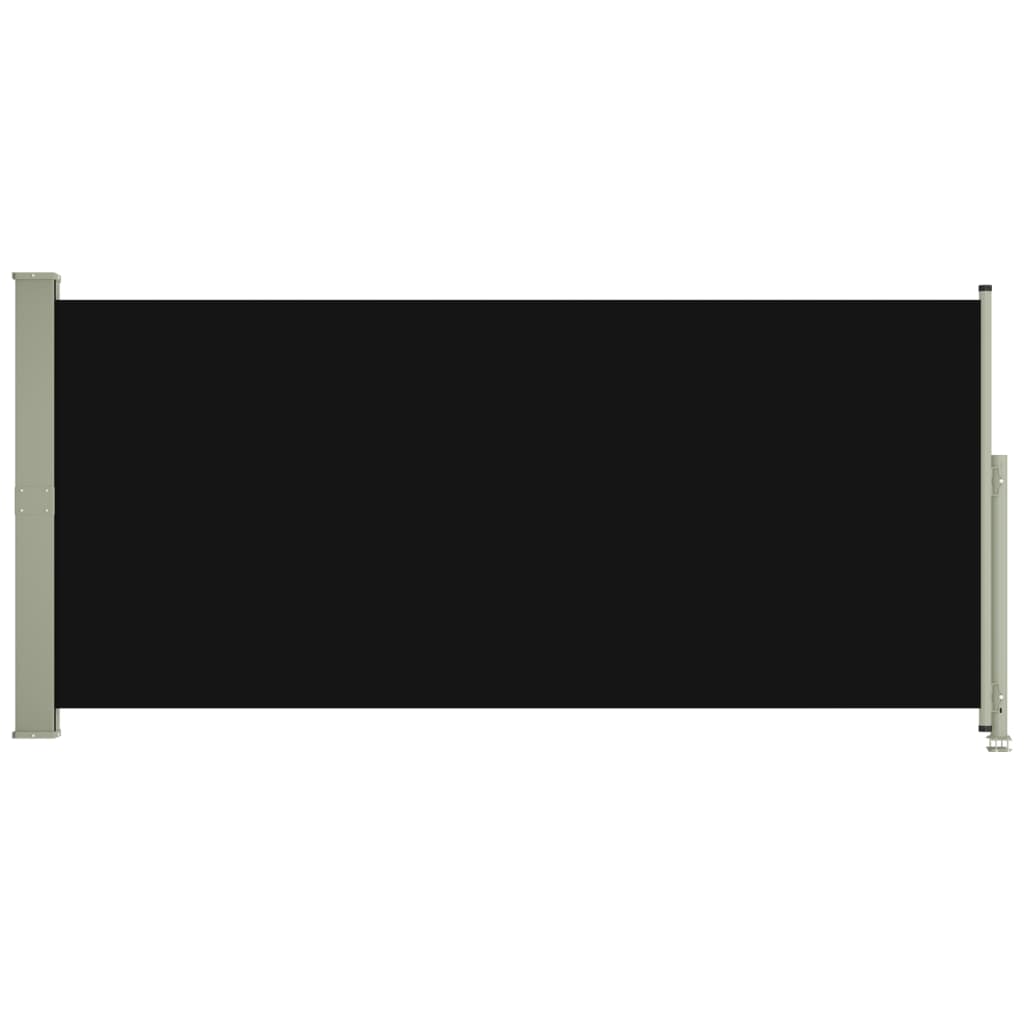 Tenda Laterale Retrattile per Patio 140x300 cm Nera - homemem39