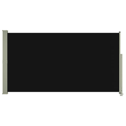 Tenda Laterale Retrattile per Patio 160x300 cm Nera - homemem39