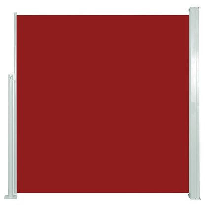 Tenda Laterale Retrattile per Patio 140x300 cm Rossa - homemem39