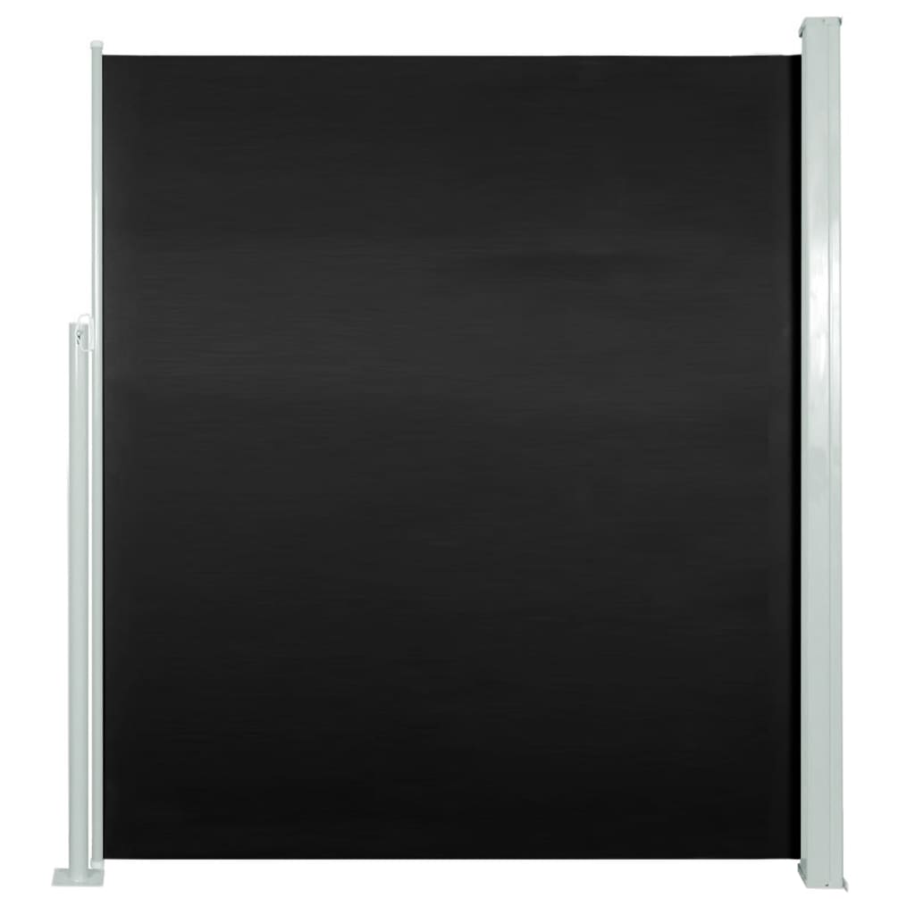 Tenda Laterale Retrattile per Patio 160x300 cm Nera - homemem39