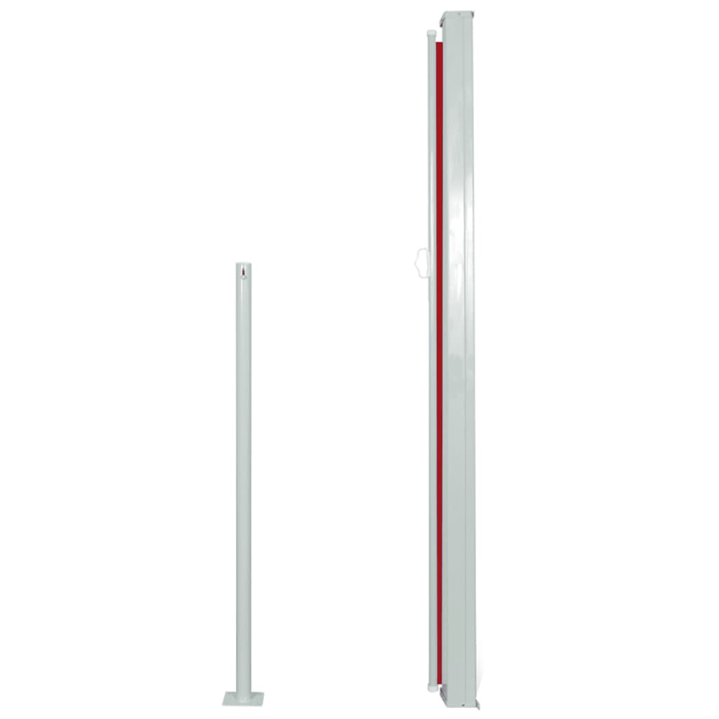 Tenda Laterale Retrattile per Patio 160x300 cm Rossa - homemem39
