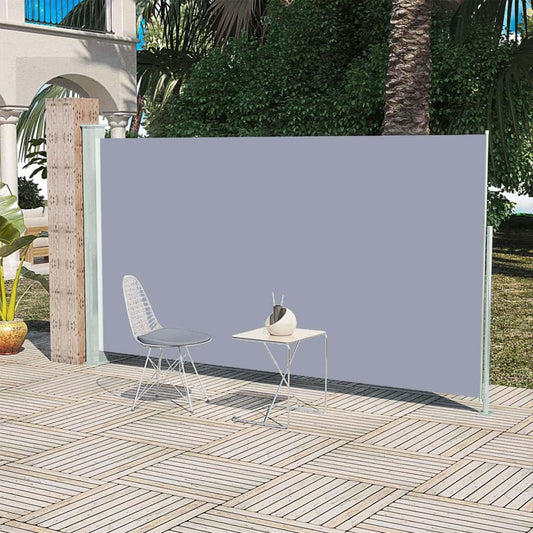 Tenda Laterale Retrattile per Patio 160x300 cm Grigia - homemem39