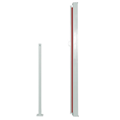 Tenda Laterale Retrattile per Patio 160x500 cm Rossa - homemem39
