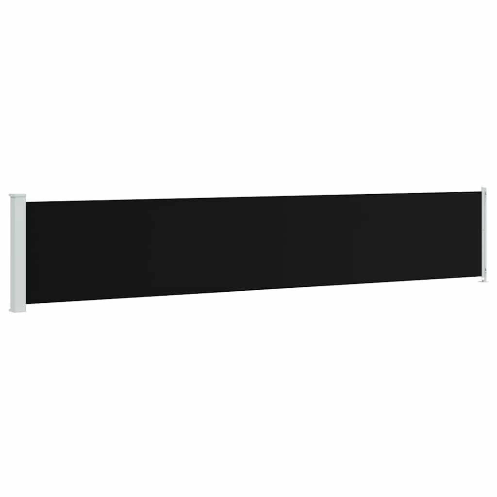 Tenda Laterale Retrattile per Patio 117x600 cm Nera | homemem39