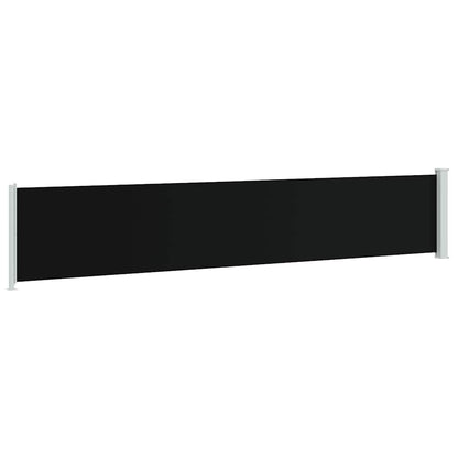 Tenda Laterale Retrattile per Patio 117x600 cm Nera | homemem39