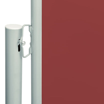 Tenda Laterale Retrattile per Patio 117x600 cm Rossa - homemem39