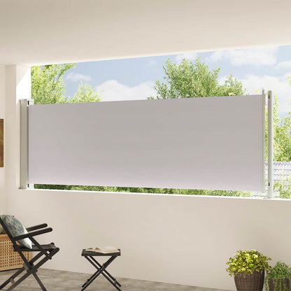 Tenda Laterale Retrattile per Patio 117x600 cm Grigia | homemem39