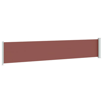 Tenda Laterale Retrattile per Patio 117x600 cm Marrone | homemem39