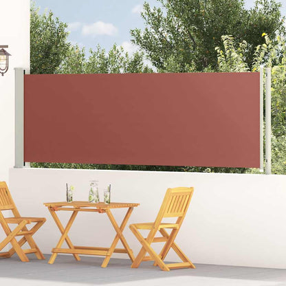 Tenda Laterale Retrattile per Patio 117x600 cm Marrone | homemem39