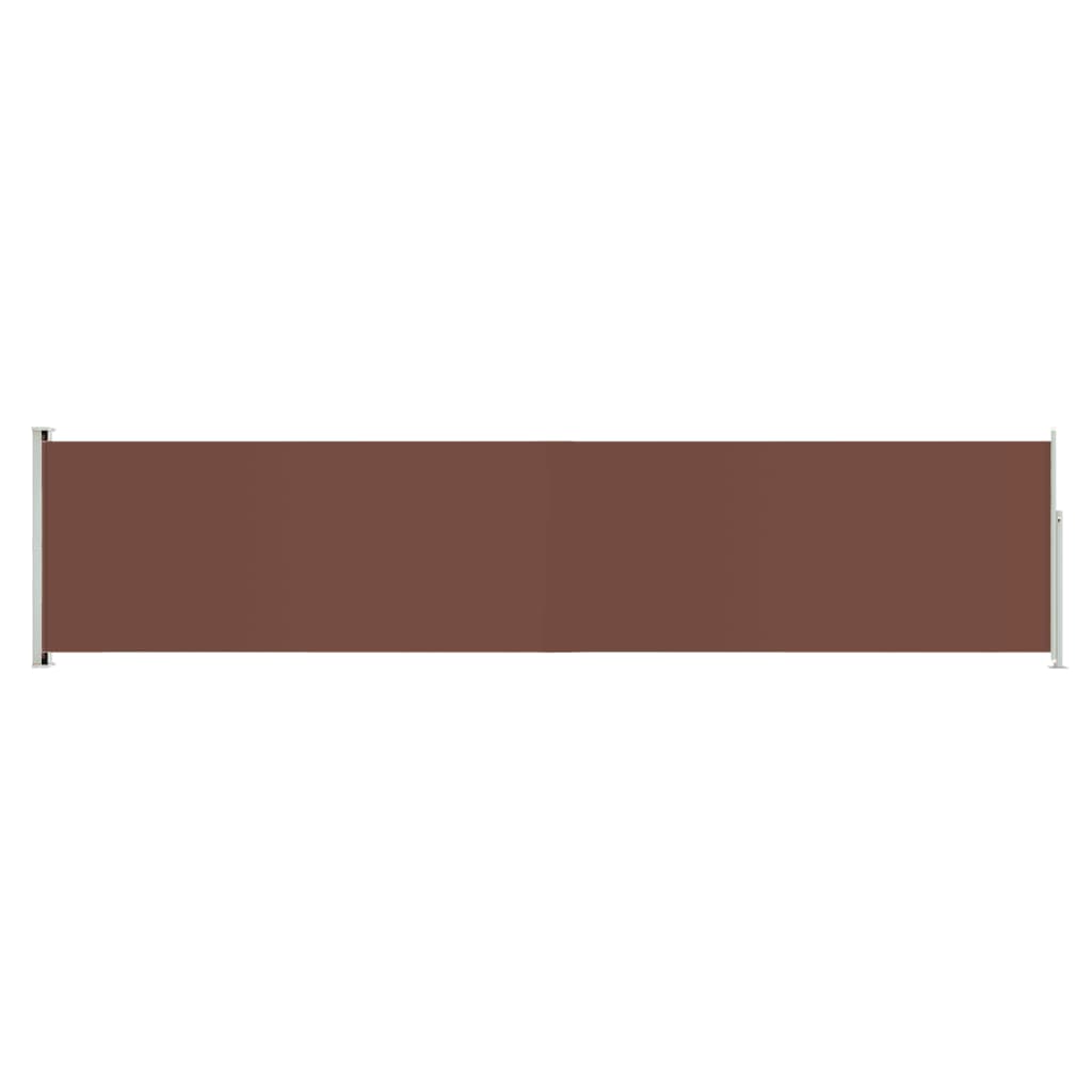 Tenda Laterale Retrattile per Patio 140x600 cm Marrone - homemem39