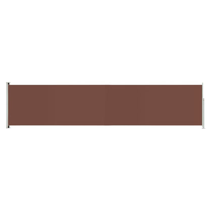 Tenda Laterale Retrattile per Patio 140x600 cm Marrone - homemem39