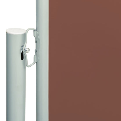 Tenda Laterale Retrattile per Patio 140x600 cm Marrone - homemem39